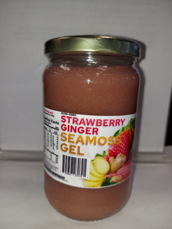 Seamoss Gel Strawberry Ginger